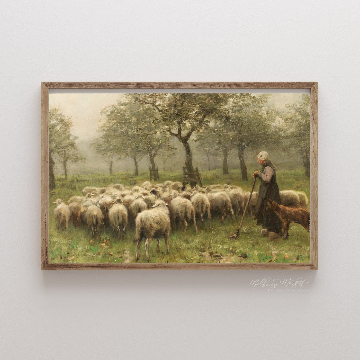 Sheep Vintage Wall Art - Mulberry Market Designs