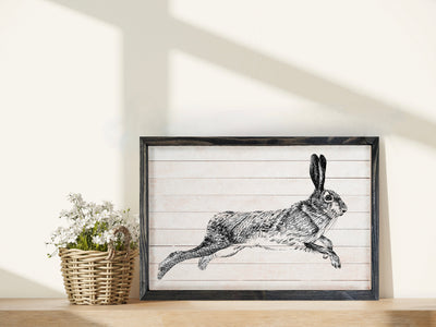 Vintage Hare Spring Farmhouse Sign - Mulberry Market Designs