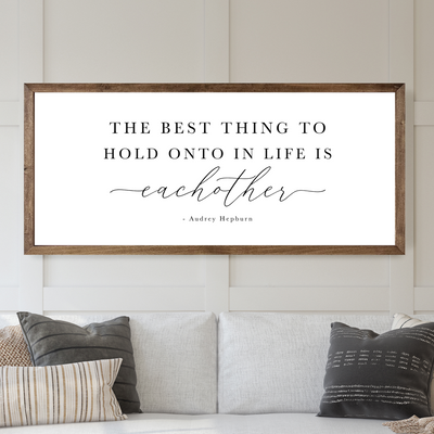 The Best Thing To Hold Onto Wall Art - Mulberry Market Designs