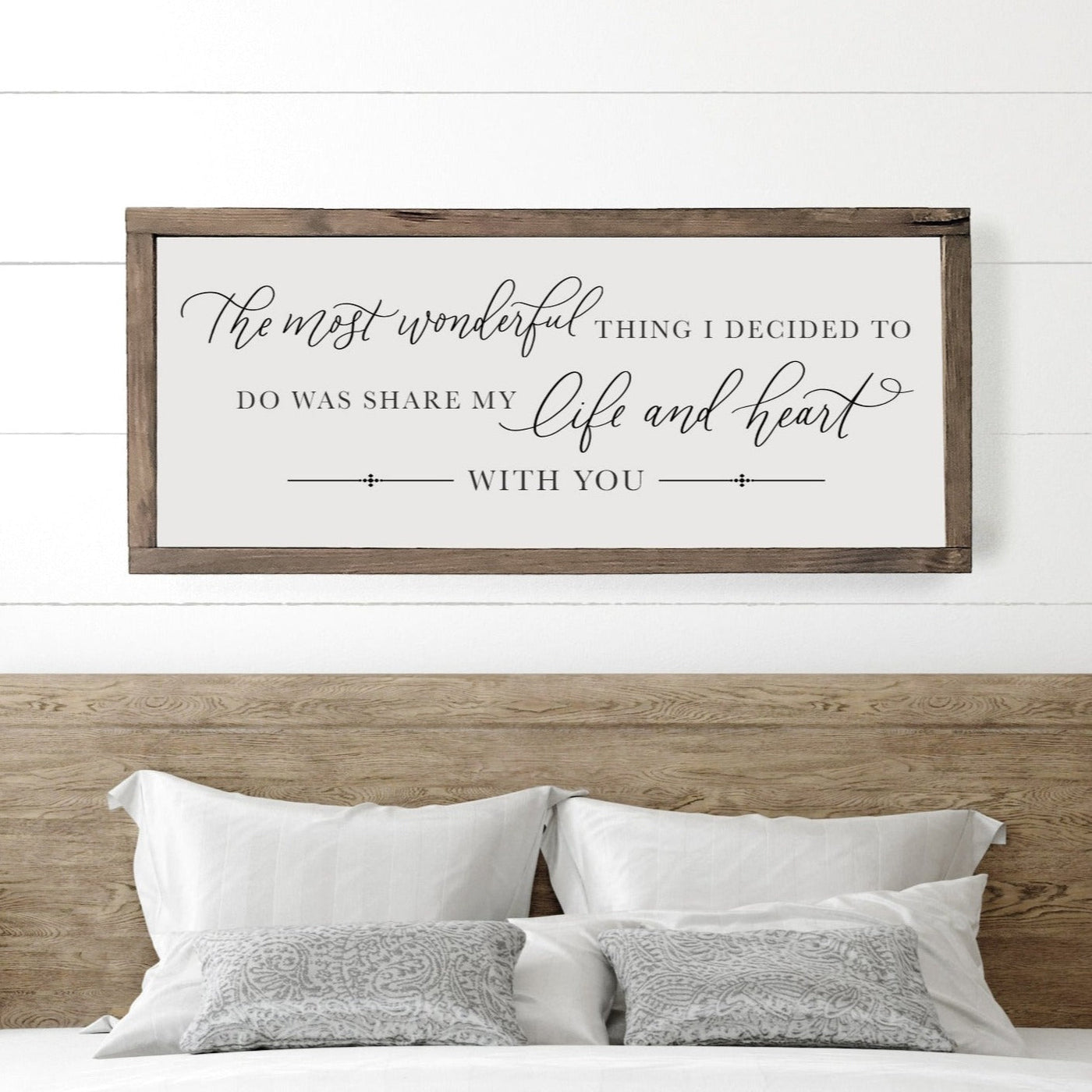 The Most Wonderful Thing Wood Bedroom Sign - Mulberry Market Designs