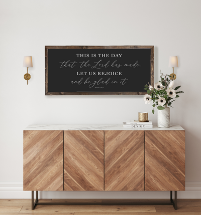 This Is The Day That The Lord Has Made Bible Verse Sign - Mulberry Market Designs