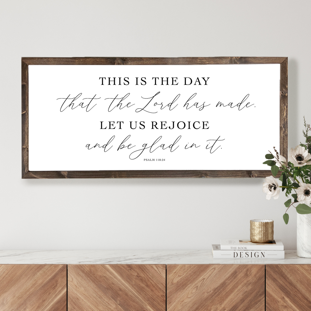 Bible verse wall art - 2024 Wood sign - Psalm 23 - The Lord is my shepherd - Christian wall art - Bible verse farmhouse signs for home - Gift