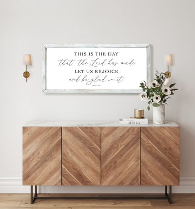 This Is The Day That The Lord Has Made Bible Verse Sign - Mulberry Market Designs