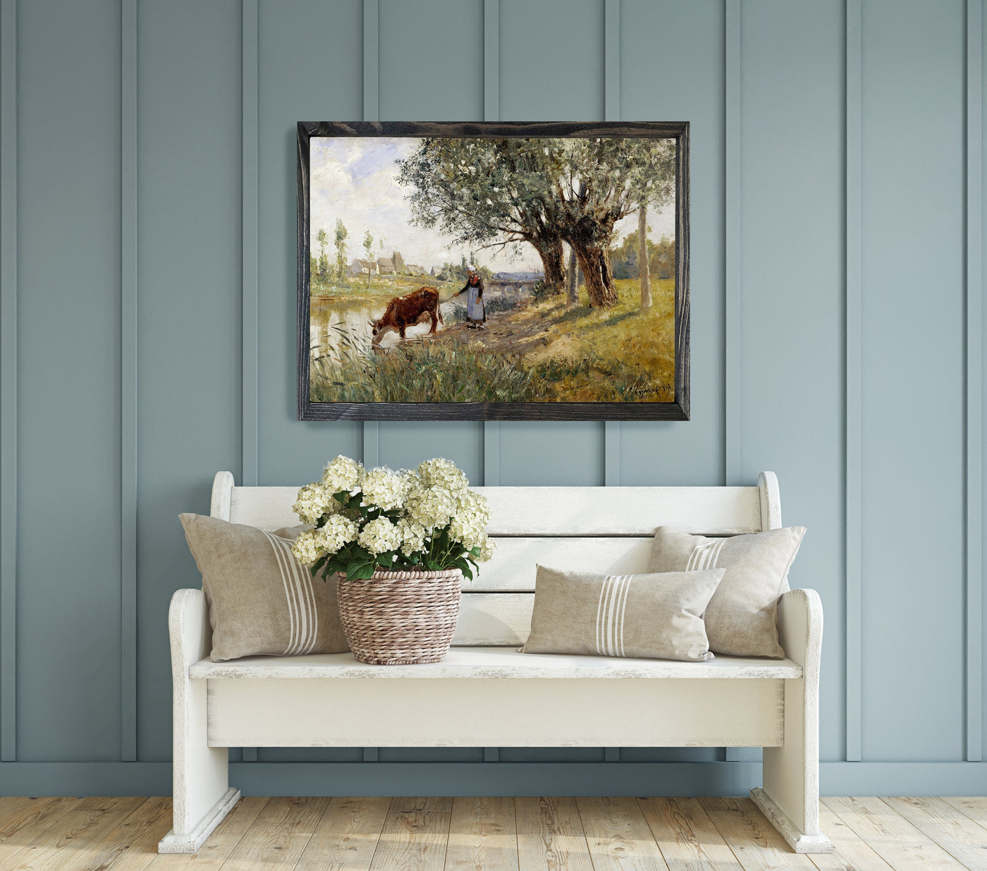 Countryside Vintage Farmhouse Painting - Mulberry Market Designs