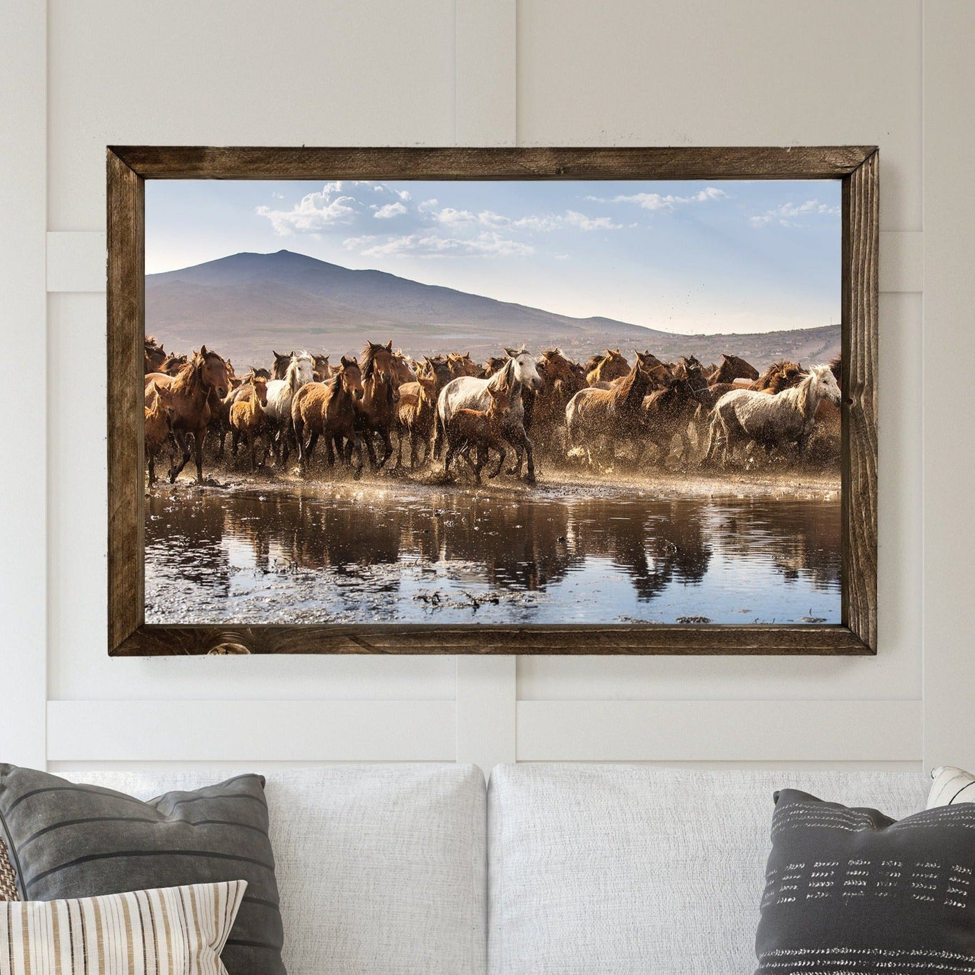 Wild Horses Framed Art Print - Mulberry Market Designs