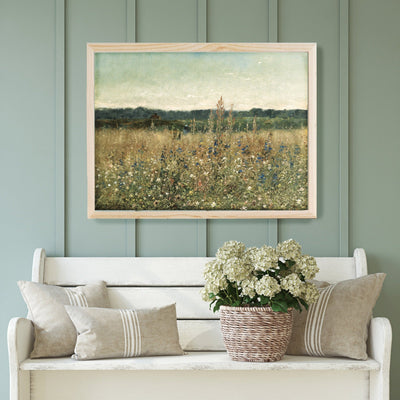 Vintage Gold Meadow Wall Art - Mulberry Market Designs