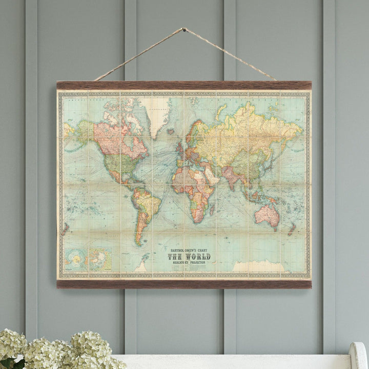 World Market Green sold Mirrored Workd Map Wall Art