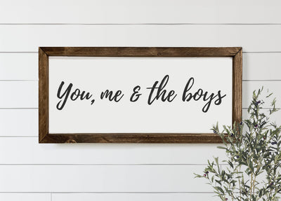 You Me & The Boys Sign - Mulberry Market Designs