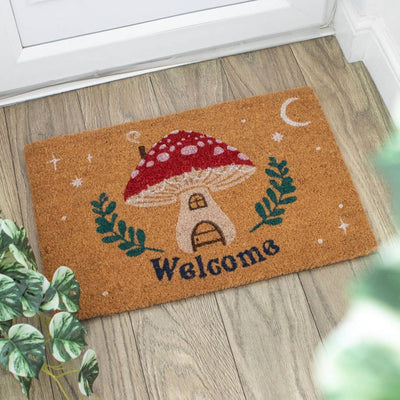 Mushroom House Welcome Doormat - Mulberry Market Designs