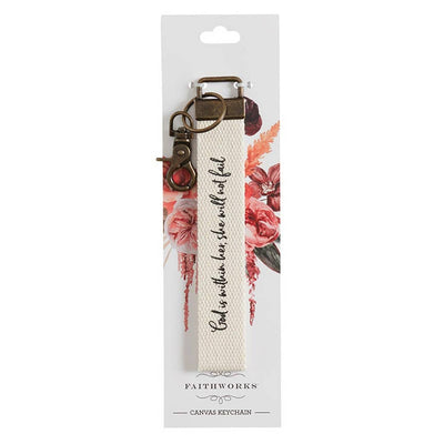 God Is Within Her Keychain - Mulberry Market Designs