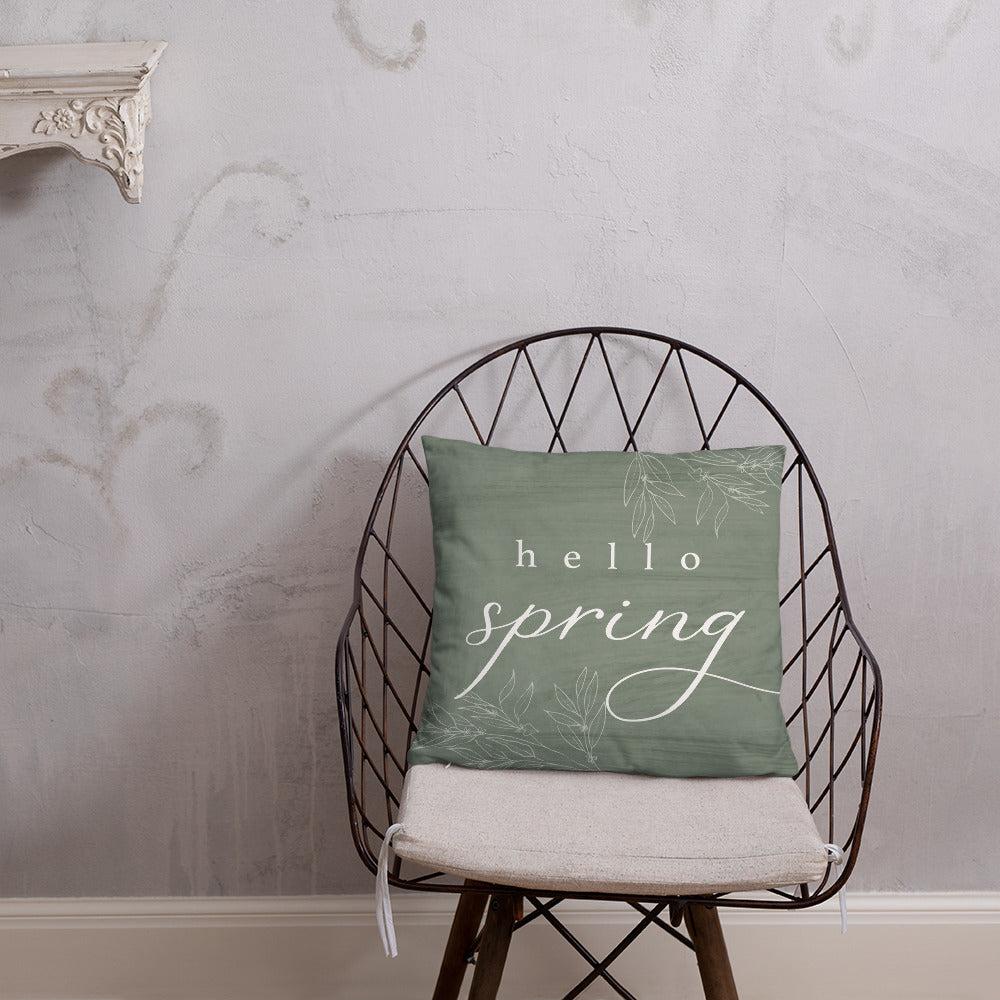 Hello Spring Pillow - Mulberry Market Designs