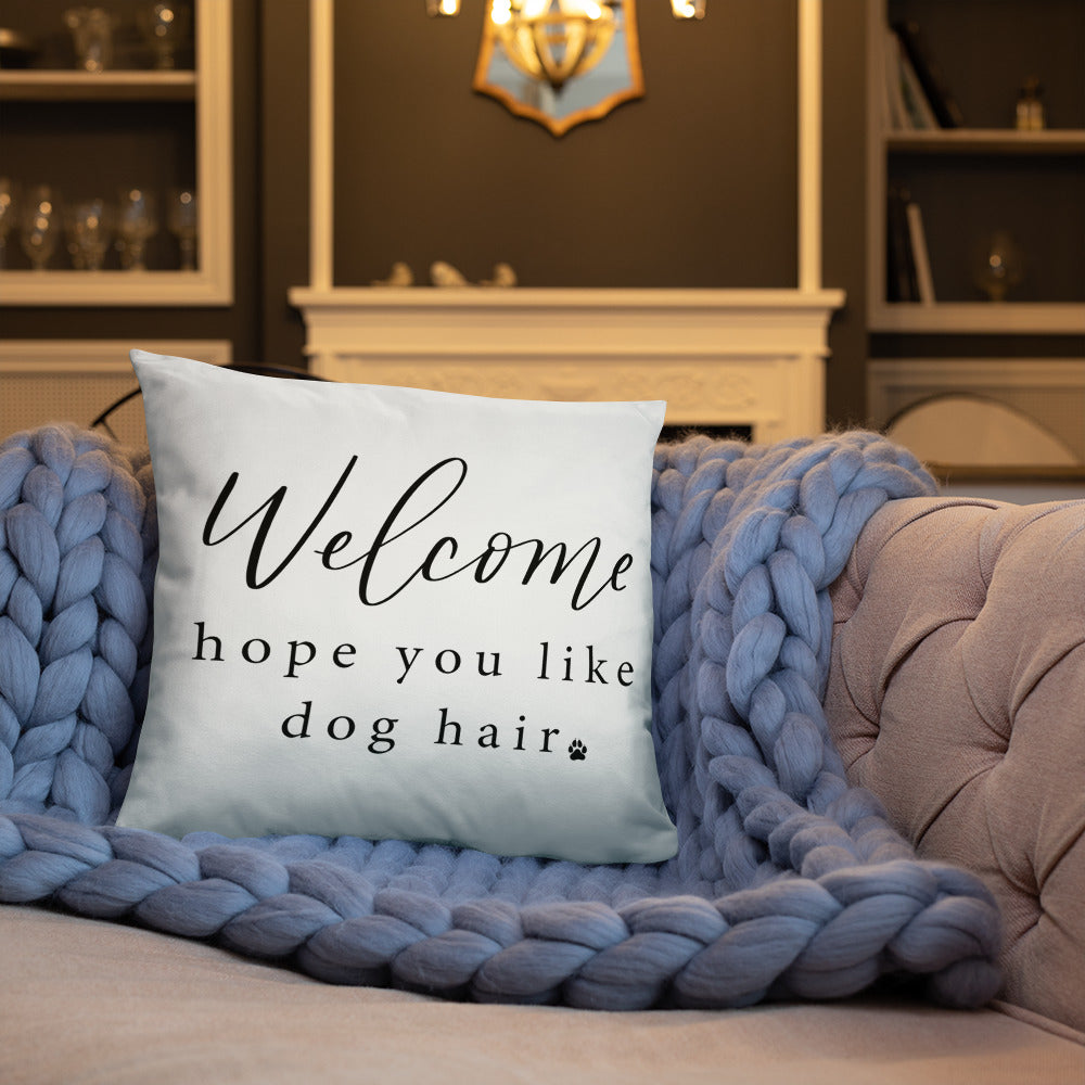 A cozy, neutral pillow, perfect for any room - That's right, not just the case, the whole pillow! • 100% polyester case and insert • Hidden zipper • Machine-washable case • Shape-retaining polyester insert included (hand wash only)