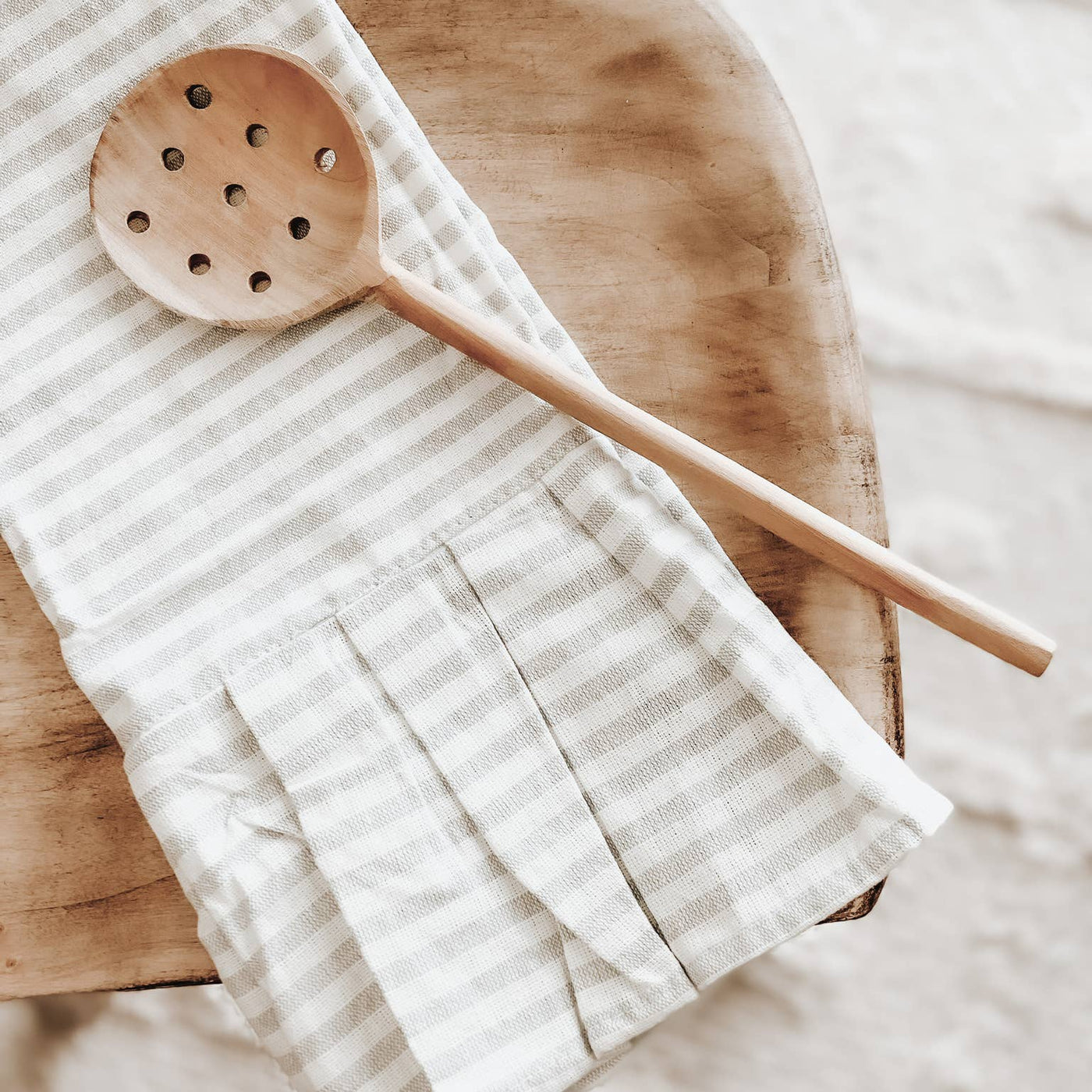 Striped Ruffled Hand Towel - Mulberry Market Designs