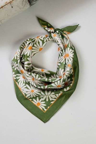 Floral Head Scarf - Mulberry Market Designs