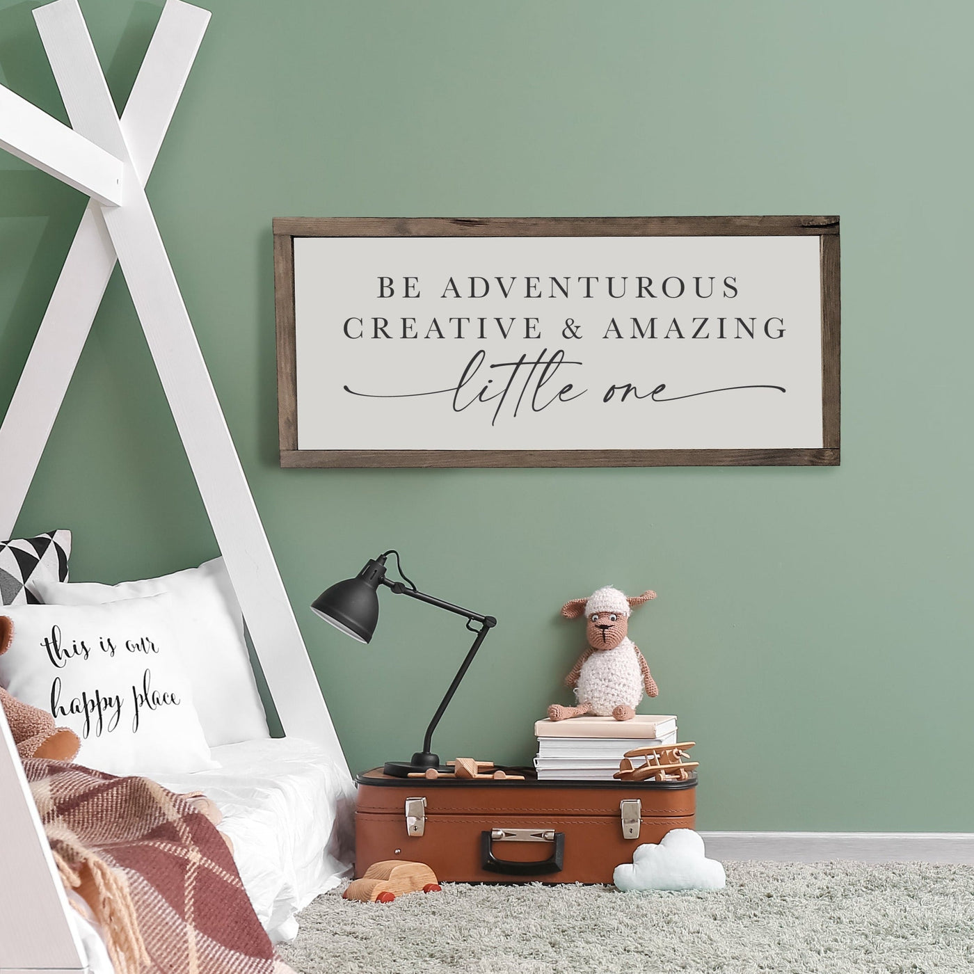 Be Adventurous Little One | Kids Room Sign