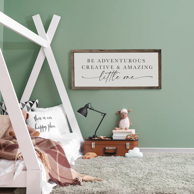 Be Adventurous Little One | Kids Room Sign - Mulberry Market Designs