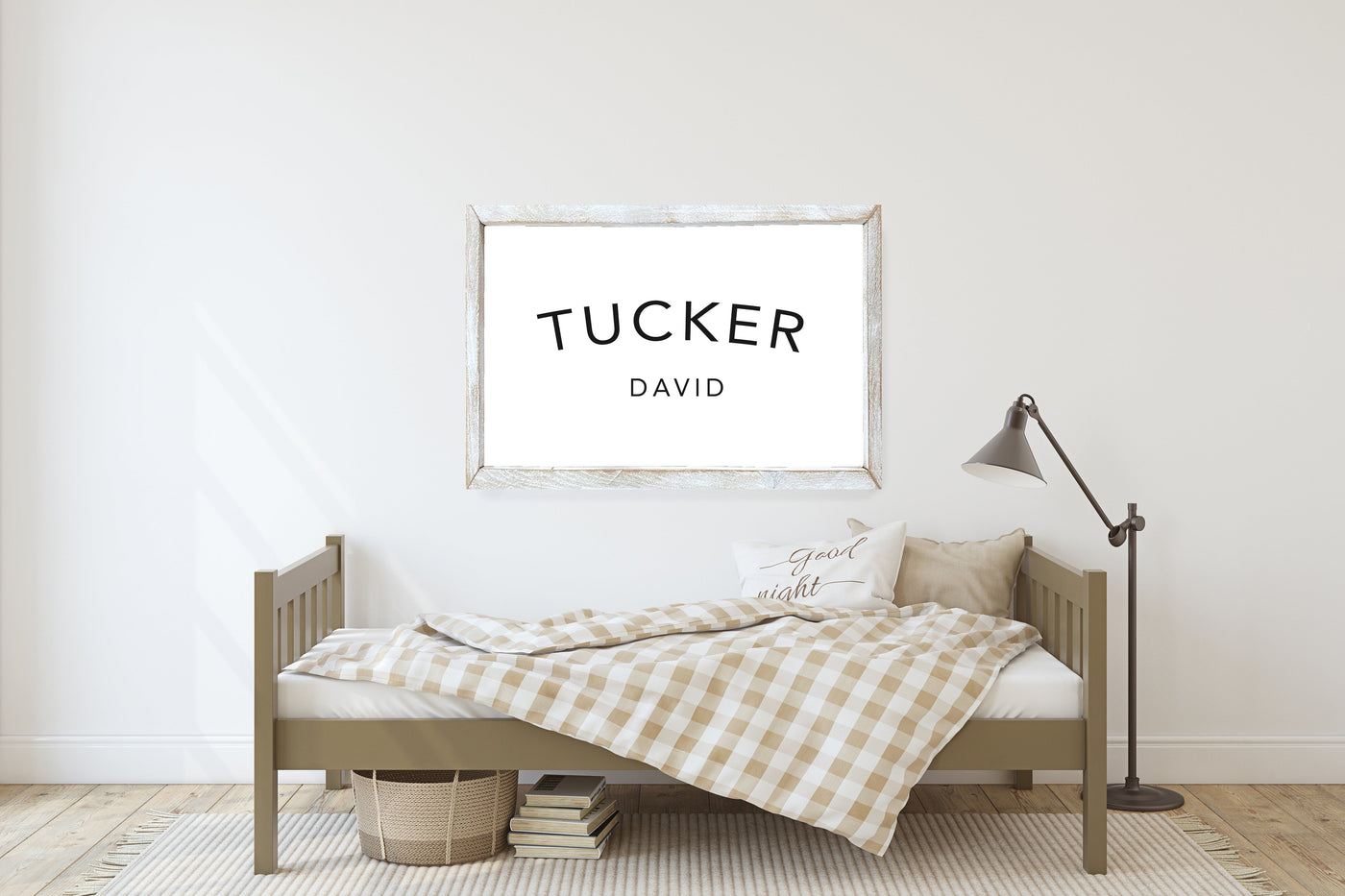 Personalized Baby Name Sign Minimalist Wood Sign - Mulberry Market Designs