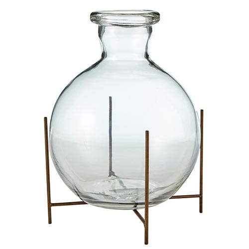 Glass Bud Vase W/ Holder - Mulberry Market Designs