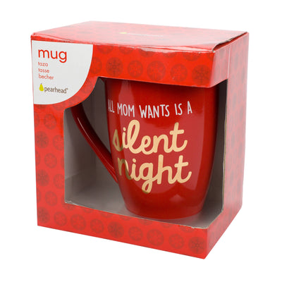 All Mom Wants is a Silent Night Christmas Mug - Mulberry Market Designs