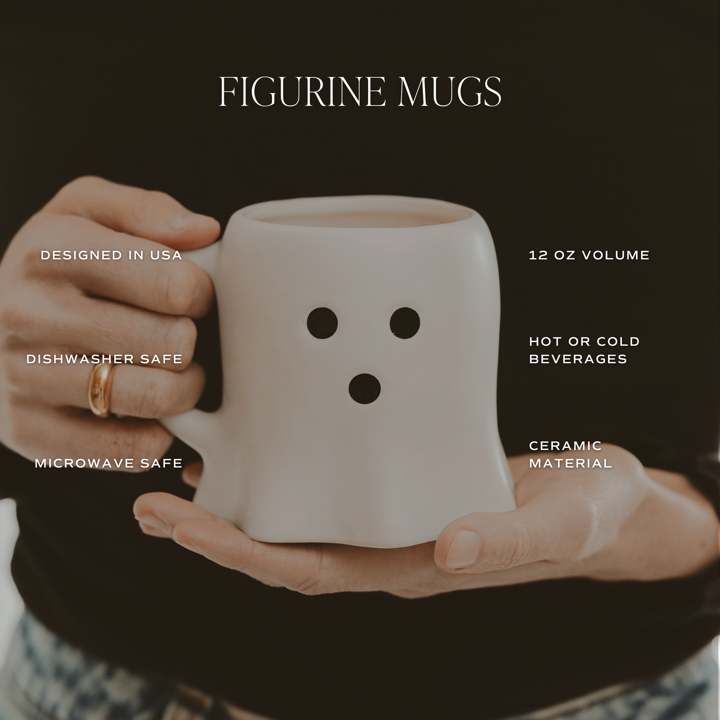 Cute Ghost Coffee Mug - Mulberry Market Designs