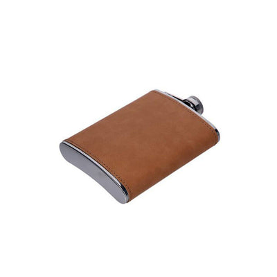 Leatherette Steel Flask