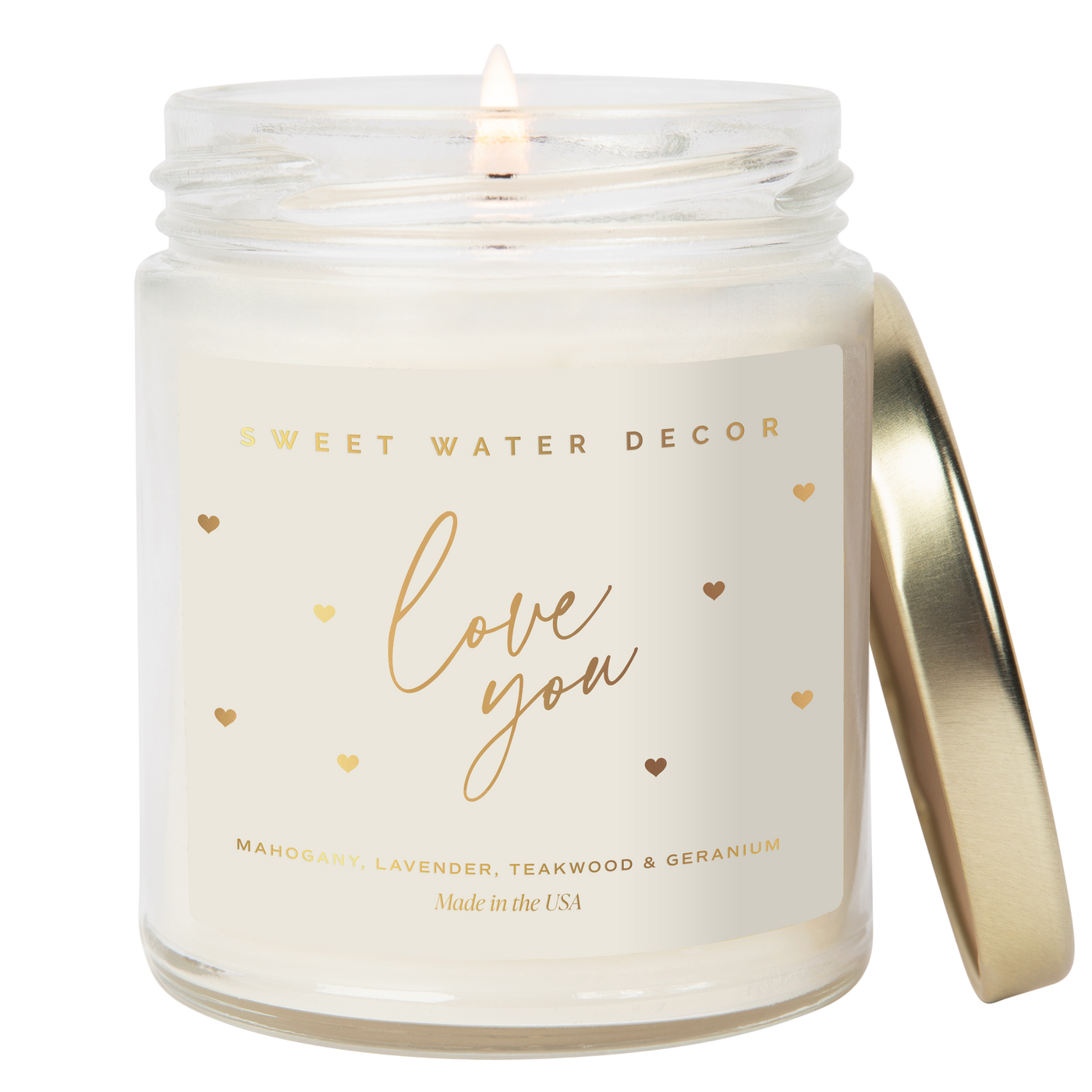 Love You 9 oz Valentines Candle