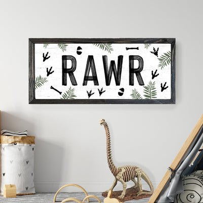 Rawr Dinosaur Sign - Mulberry Market Designs