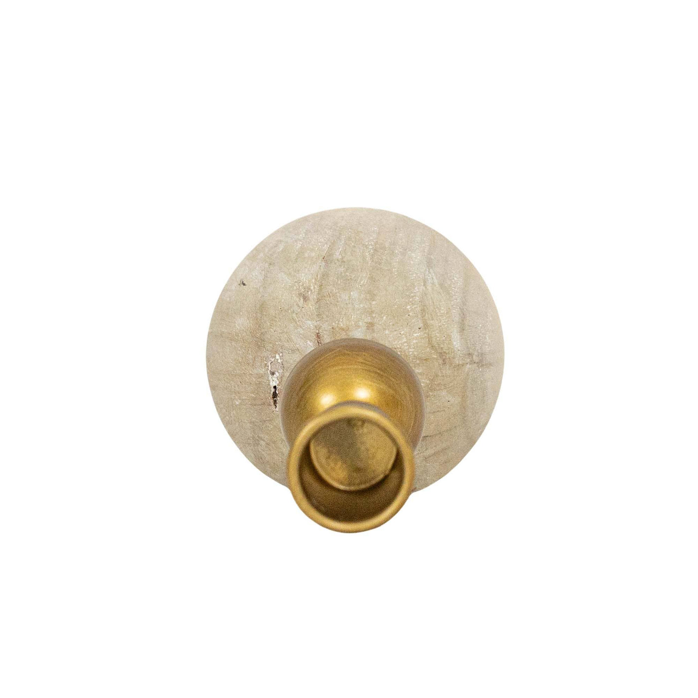 Brass Stacked Sphere Taper Candle Holder - Mulberry Market Designs