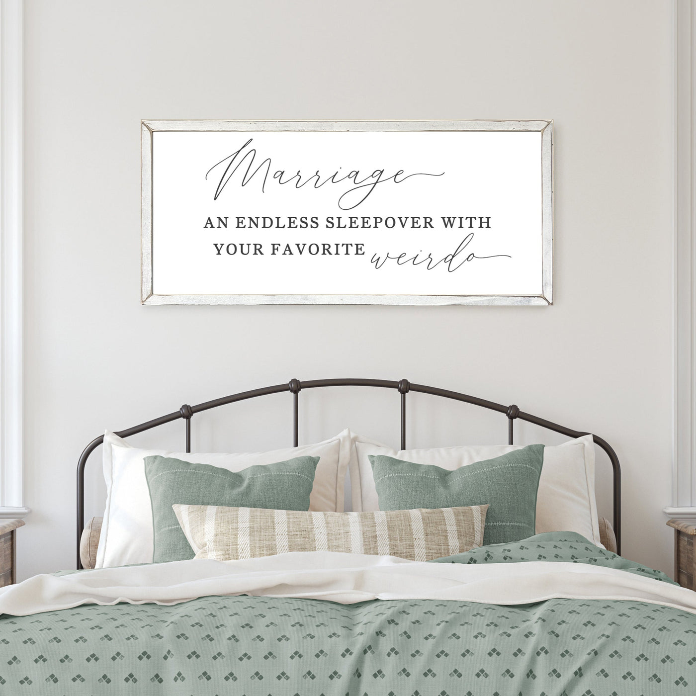 Marriage Sleepover with Your Favorite Weirdo Bedroom Sign