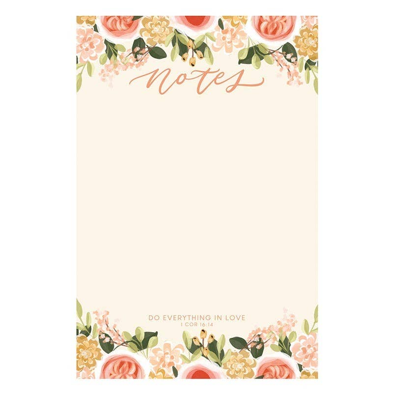 Do Everything in Love Notepad - Mulberry Market Designs