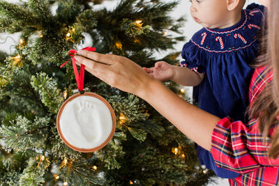 Baby Hand/Foot Print Keepsake Christmas Ornament - Mulberry Market Designs