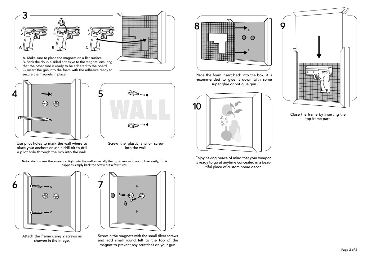 Custom Hidden Gun Storage Concealment Box | Firearm Storage - Mulberry Market Designs