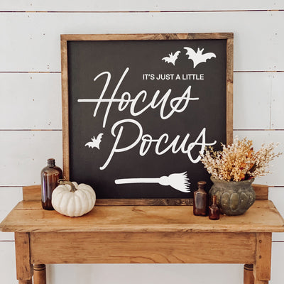 Hocus Pocus | Halloween Wood Framed Sign - Mulberry Market Designs