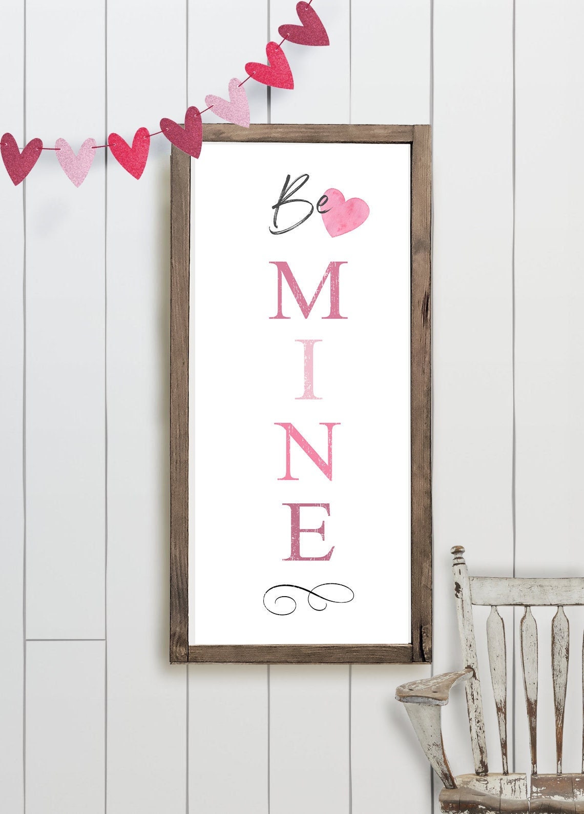 Be Mine Valentine | Valentines Day Sign - Mulberry Market Designs