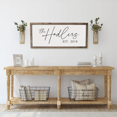 Personalized Family Name Sign - Mulberry Market Designs