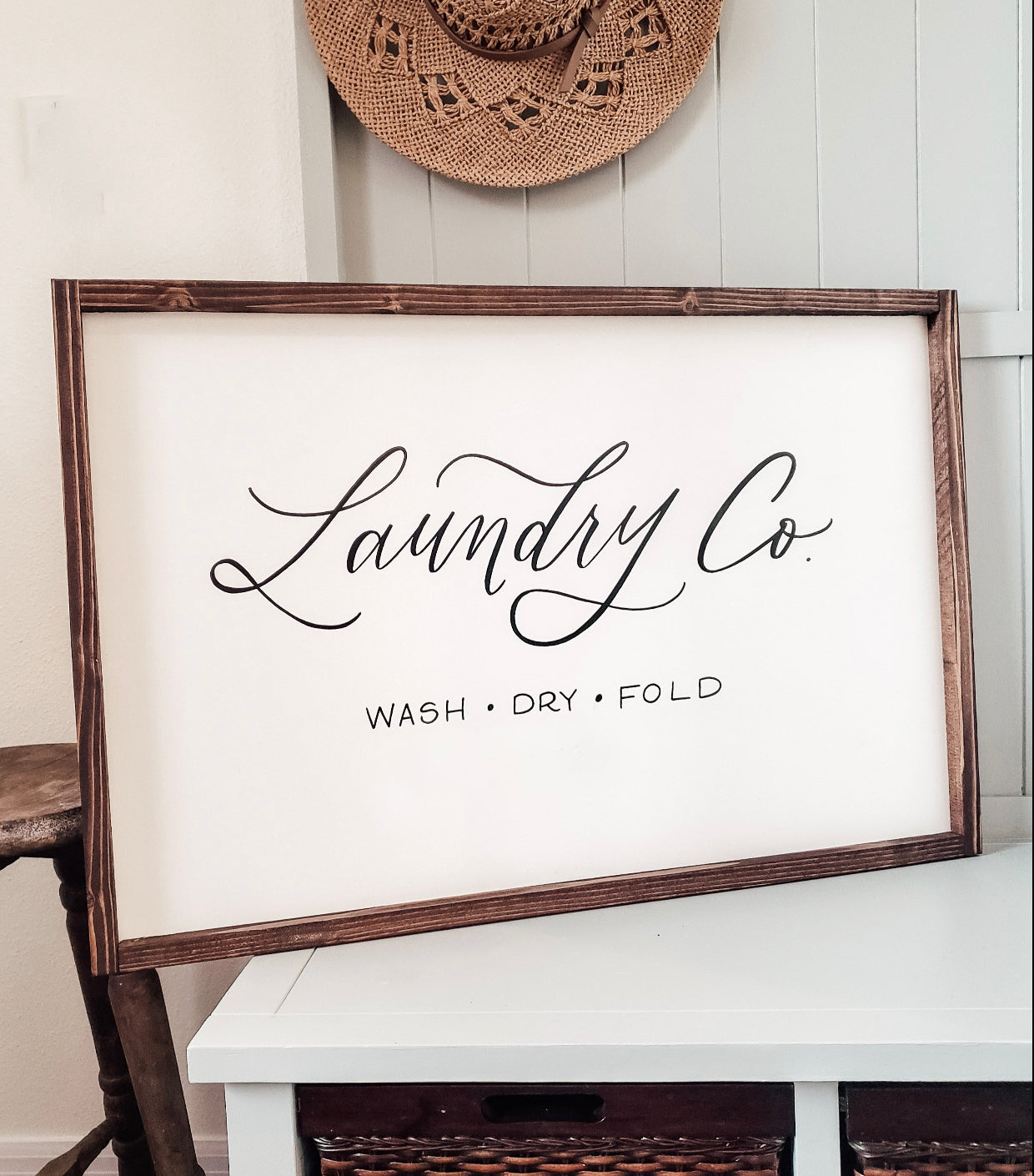 Laundry Co. | Farmhouse Laundry Room Sign - Mulberry Market Designs