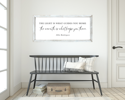 The Light Is What Guides You Home Wall Art - Mulberry Market Designs