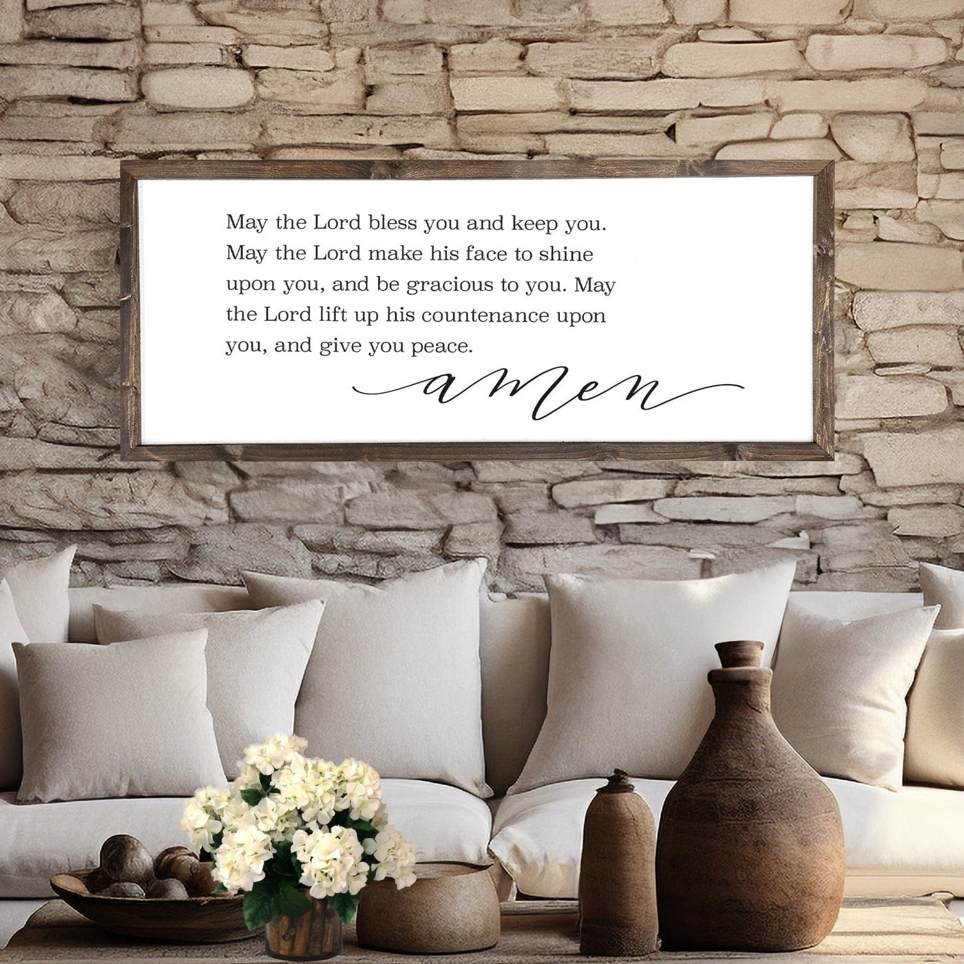 May The Lord Bless and Keep You Christian Wall Art - Mulberry Market Designs