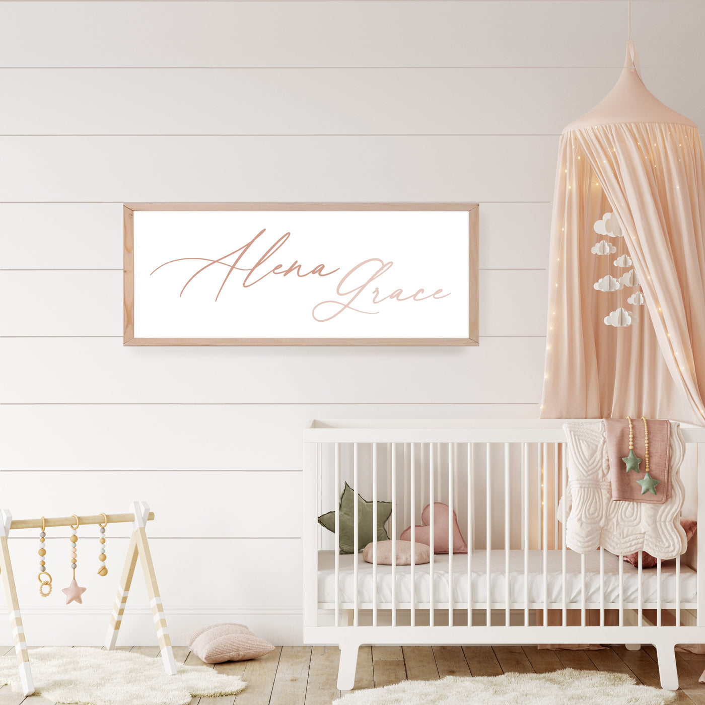 Personalized Nursery Baby Name Sign - Mulberry Market Designs