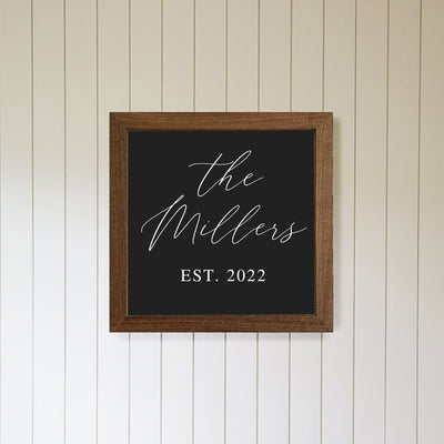 Personalized Family Name Hidden Wall Storage Box - Mulberry Market Designs