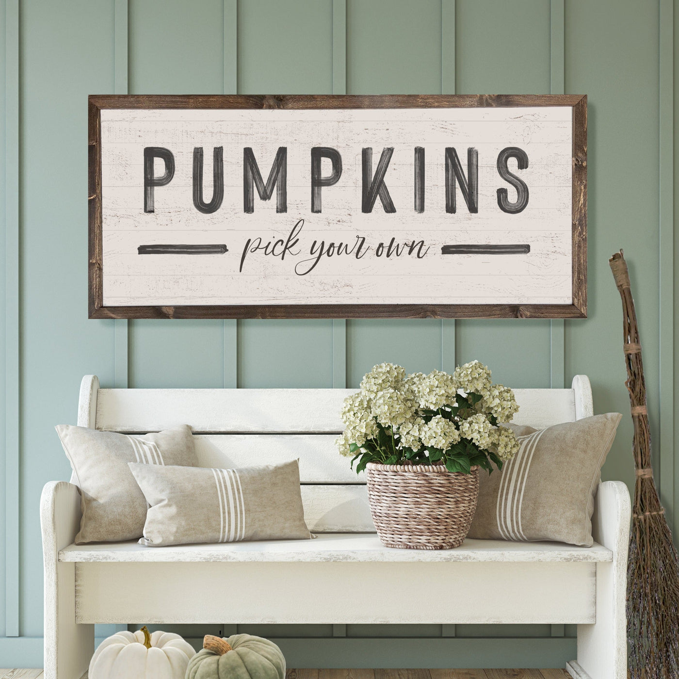 Pumpkins Pick Your Own Fall Farmhouse Sign - Mulberry Market Designs