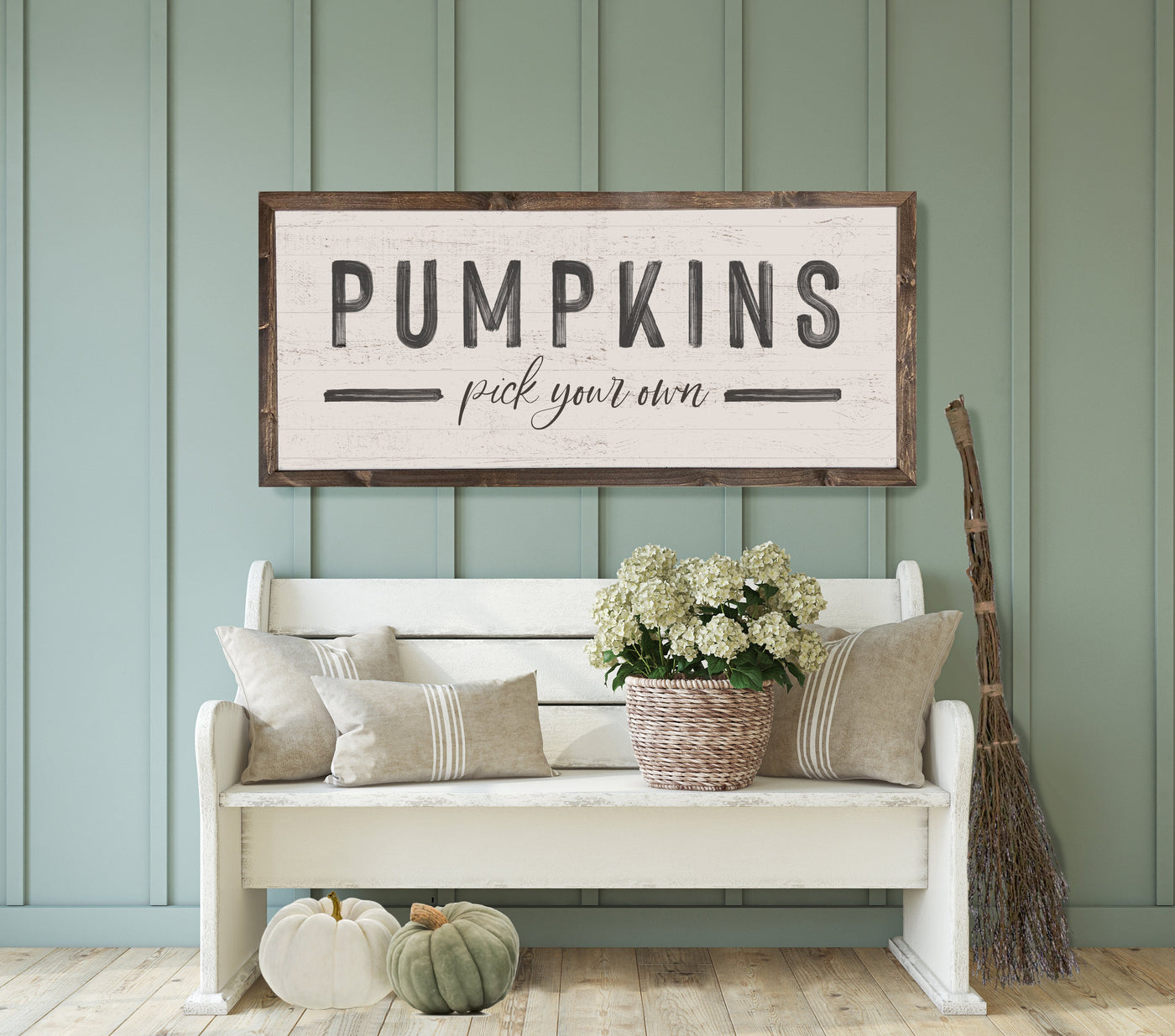 Pumpkins Pick Your Own Fall Farmhouse Sign - Mulberry Market Designs