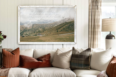 The Lord Bless You Mountain Scene Scripture Wall Art