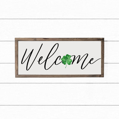 Shamrock Welcome Sign - Mulberry Market Designs