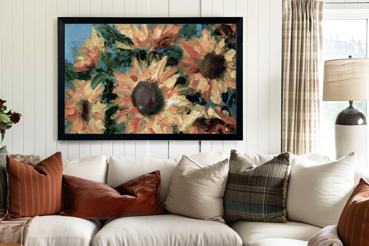 Rustic Sunflower Painting Wall Art