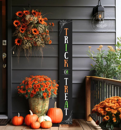 Trick Or Treat Leaning Porch Sign - Mulberry Market Designs