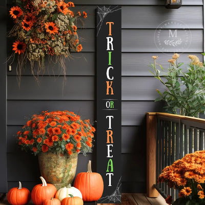 Trick Or Treat Leaning Porch Sign - Mulberry Market Designs