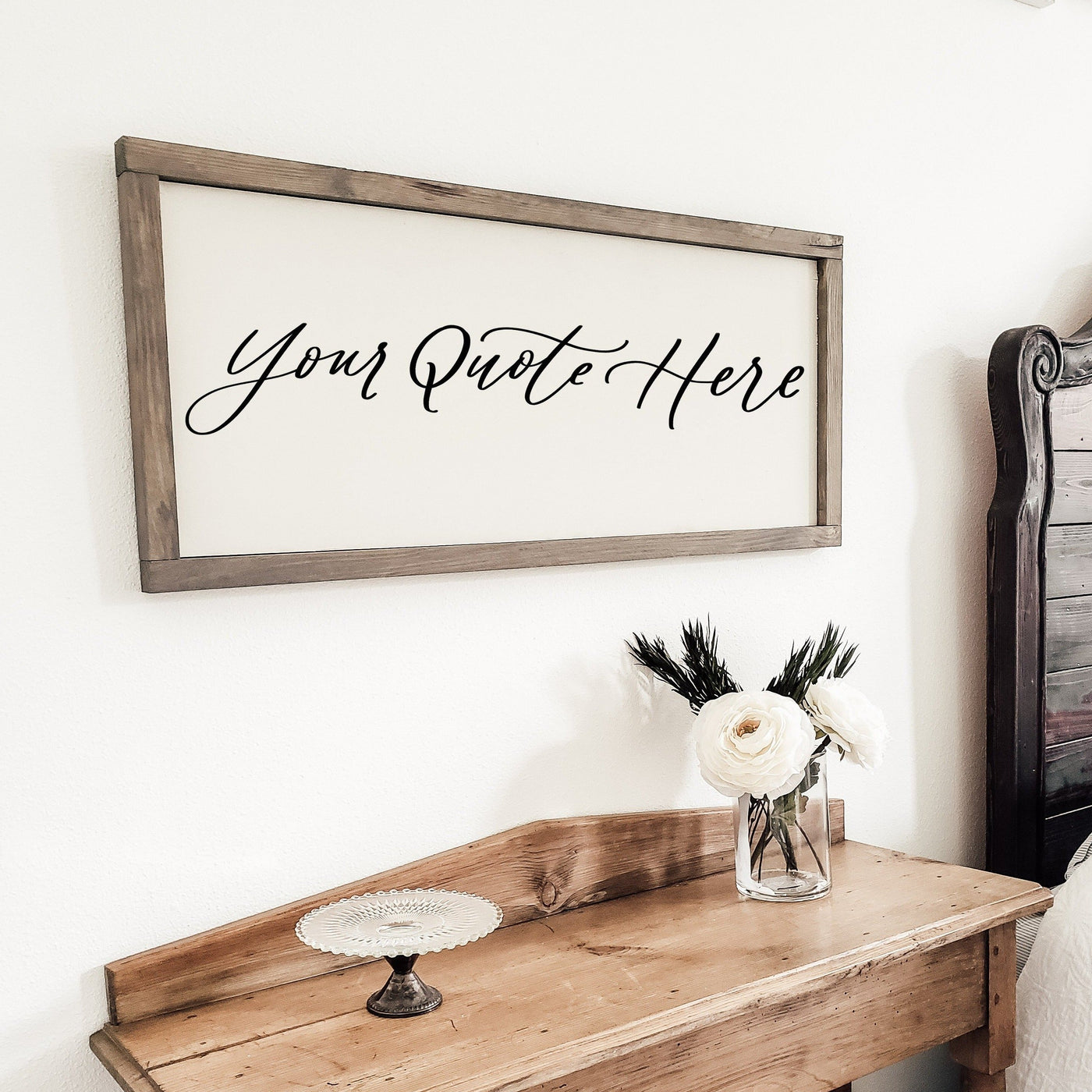 Custom Quote | Wood Framed Sign - Mulberry Market Designs